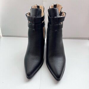 FOWT Size 9 Cut Out Ankle Boot for Women Hollow out Open Side Buckle High Heel